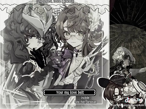 ISOLDE X KAKANIA // @Isolde von Dittarsdorf (jei!!) sorry had 2 repost because it wasn’t reaching the algorithm, happy birthday Isolde 🎂 #reverse1999 #kakaniareverse1999 #isolde #rareship #shipedit