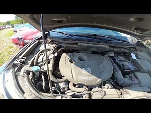 Where is Engine Oil Level Dipstick in the Mazda CX-5 I ( 2011 – 2017 )