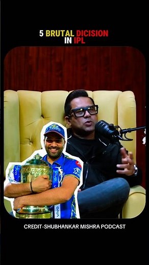 5 BRUTAL DICISION IN IPL 2008-2025 #ipl #rohitsharma #podcastclips #akashchopra