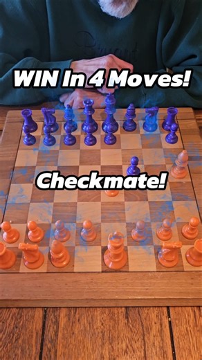 WIN In Just 4 Moves! #chess #chesstraps #chesstricks #chessstrategy #chesstactics