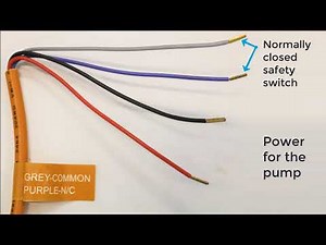 How to install a condensate pump 4 wire safety switch