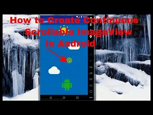 How to Create Continuous Scrollable ImageView in Android