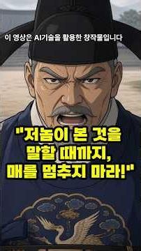 매질 서른 대에도 입을 열지 않은 열다섯 관노, 그 아이 머릿속엔 대감의 장부가 통째로 들어 있었다 | 야담 옛날이야기 민담 전설 설화 #민담 #설화 #옛날이야기