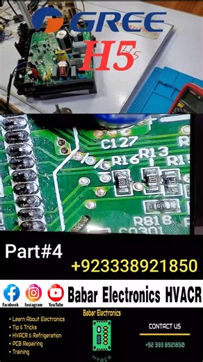 GREE DC Inverter AC H5 Error Code By Babar Electronics HVACR #GREE #DCInverterAC #H5ErrorCode #BabarElectronics #HVACR #AirConditioning #EnergyEfficient #HomeComfort #CoolingSolutions #ACMaintenance #HVACRepair #babarelectronicshvacr #SummerReady #SmartCooling #ProfessionalService #EcoFriendly #babarelectronicshvacrlecture #TechSavvy #HomeImprovement #HeatPump #CustomerCareExcellence | Babar Electronics HVACR