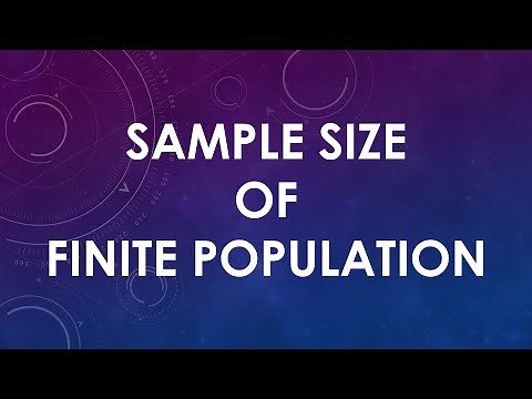Class 6.2 - Determining Sample Size of Finite Population
