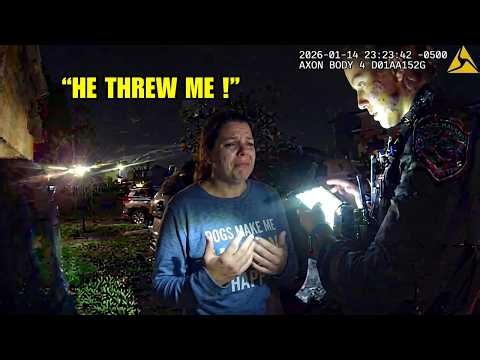 Domestic Abuser Gets Handcuffed After Bodycam Catches His True Colors | Bodycam Videos