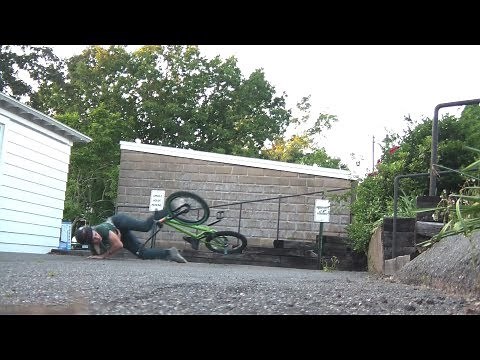 Insane BMX Roof Drop Crash
