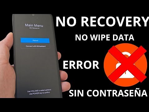 FORMATEAR Xiaomi WITHOUT WIPE DATA - Xiaomi does not come out RECOVERY MODE Remove pattern password