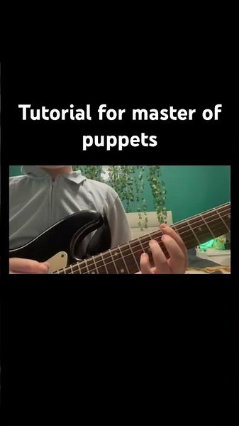 Tutorial for master of puppets #electricguitar #metallica #tutorial #aurafarming