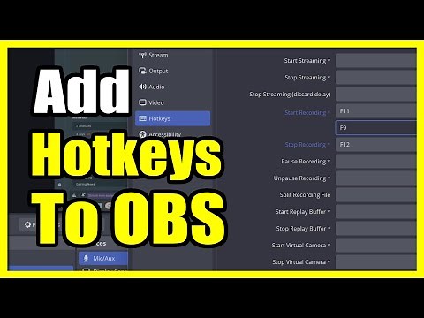 How to Add Hotkeys to OBS to Start or Stop Recording (Easy Tutorial)