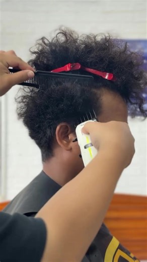 High Taper Fade Curly Hair Styles for Men