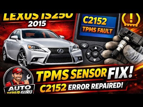 C2152 TPMS Error Fix Lexus IS250 2015 | Tire Pressure Sensor Repair/