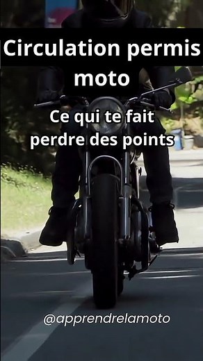 Circulation permis moto