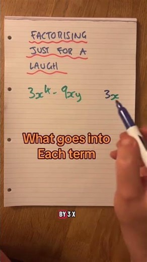 Factorisation is the reverse of expanding brackets. #maths #algebra