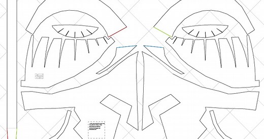 How to Make Spartan 300 King Leonidas Costume Helmet DIY: Cardboard (with PDF template)