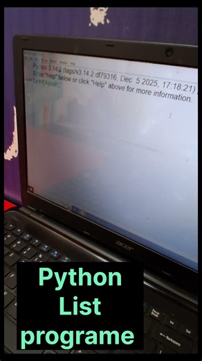 #Python# Expert#List programe#