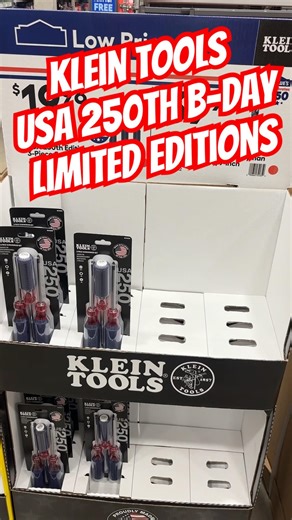 Klein Tools USA 250th Limited Editions Hitting Lowes Floor