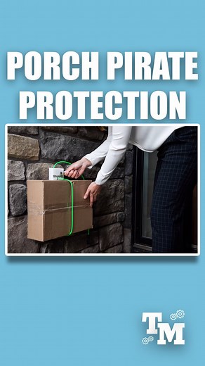 Crazy Porch Pirate Protection The Snare is protection against porch pirates. The Snare’s patent design and high-quality material make the package extremely difficult to remove from the wall. Credits: @ Dennis Evans #tech #technology #engineering #innovative #reels | Tech Moments