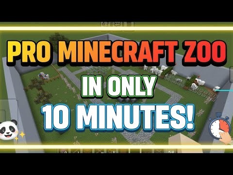 I Built a PRO Minecraft Zoo in ONLY 10 Minutes! 🐼🌿 (Step by Step)