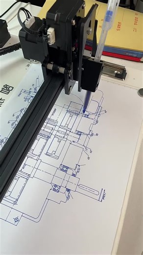 Jack Yang | Intelligent Writing and Drawing Machine. #gearbox #gearreducer #gear #drawing #intelligent #machine | Instagram
