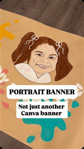 San Diego Party Banner on Instagram: "When I first started this business, I painted a few portrait banners by hand. That experience shaped everything I do now. It’s what sets my work apart from just another Canva banner because this isn’t just design, it’s painting, time, and intention. Portrait banners take longer. They require more planning, more layering, and more heart. That’s why they’re not for every party and that’s okay. But if you see it as reusable art… something you can frame, keep, a