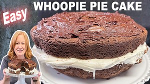 Here's another easy box cake recipe. Remember Whoopie Pies? Check out this delicious creamy filling in my Whoopie Pie Cake. Enjoy. | Catherine's Plates