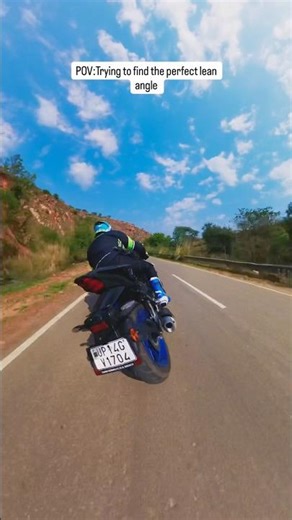 When you are trying to find a lean angle on indian roads ⚡️ #shorts