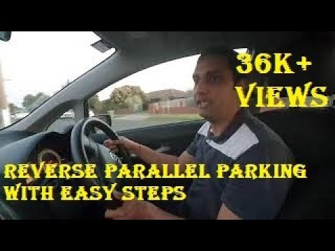 Reverse parallel parking with Easy steps tutorial for Australian driving test .