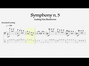 Symphony n. 5 - Ludwig van Beethoven (Classical Bass Tab) HQ