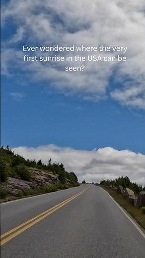 Scenic USA Road Trip 🚗 | Sunrise Views from Cadillac Mountain, Acadia National Park