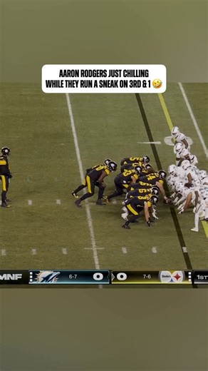 NFL on Instagram: "@aaronrodgers12 knew it was going to work the whole time 😅 MIAvsPIT on ESPN/ABC Stream on #NFLPlus and ESPN App"