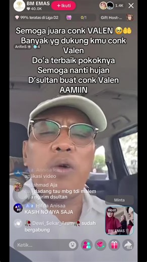 Dukungan Penuh untuk Conk Valen di DA7 Live