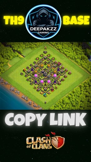 TH9 BASE WITH LINK..Link in description⬇️#th9#th9base#th9baselink#coc#clashofclans#cocshorts#cocbase