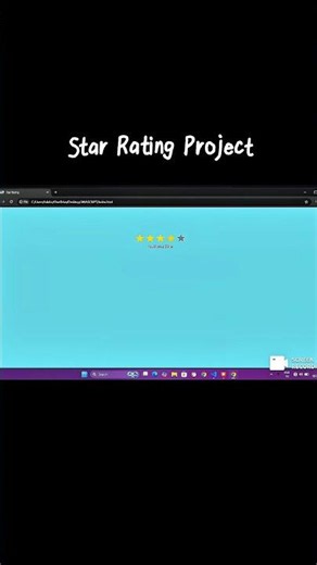 JavaScript Star Rating Project | HTML CSS JavaScript Mini Project for Beginners ⭐