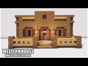How to Build a Western House | Minecraft