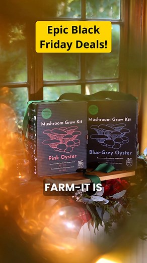 Black Friday is live 🖤🍄 Biggest sale ever across grow kits and merch while stocks last | Urban.Farm.it