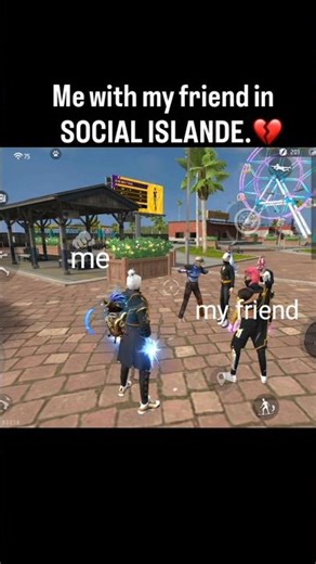 Me with My Friend In SOCIAL ISLANDE 😮‍💨💔#shorts #freefire