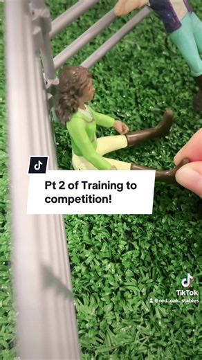 Pt 2 of training to competition! #FYPPPPPPPPP #SCHLEICH #virelvideo #horserp #traininghorses