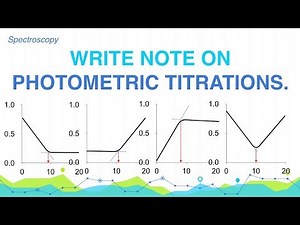 Write note on Photometric Titrations. | Spectroscopy | Analytical Chemistry