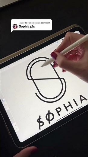 Mastering Name Logo Design in Procreate Line Art Tips and Tricks #logoprocess #namelogo