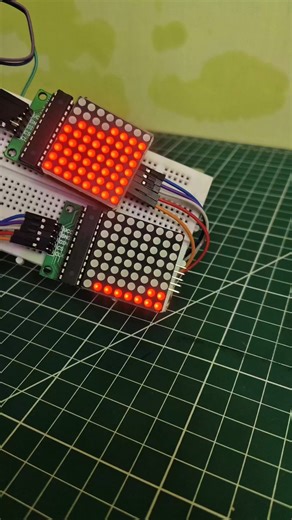 What if a sand clock worked using physics instead of sand? ⏳ I created a digital hourglass using Arduino, MPU6050 motion sensor and dual dot-matrix displays. When you flip the device, gravity direction changes… and the pixels fall exactly like real sand 🤯 This is not just animation — the accelerometer calculates orientation in real-time and simulates particle movement. Great project for: • Engineering students • Arduino beginners • STEM learning • Electronics lovers Follow the page for more DIY