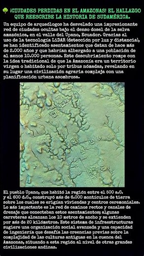 🌳 ¡CIUDADES PERDIDAS EN EL AMAZONAS! EL HALLAZGO QUE REESCRIBE LA HISTORIA DE SUDAMÉRICA.​