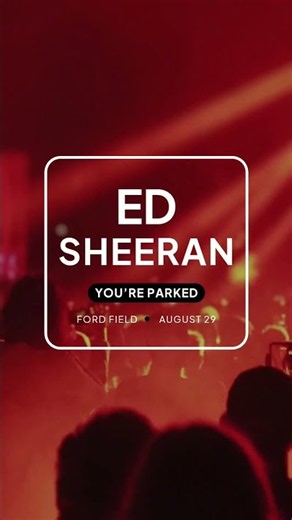 Book Parking for Ed Sheeran at Ford Field