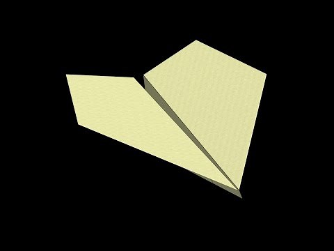 Suzanne (2012 World Record) Paper Airplane: 3D Folding