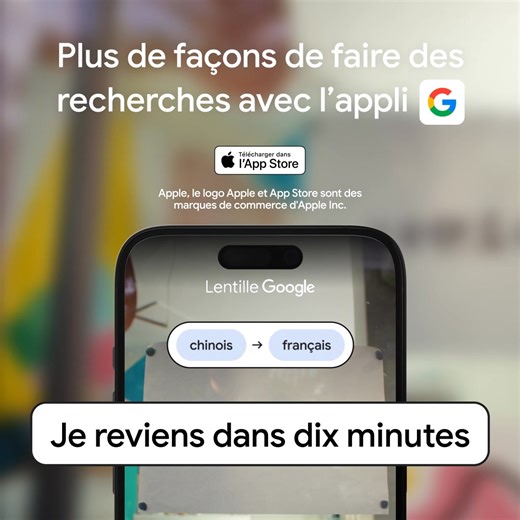 Traduisez du texte en un toucher dans l’appli Google. | Google