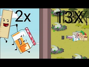 BFDIE 1 but the amount of characters on screen is the speed