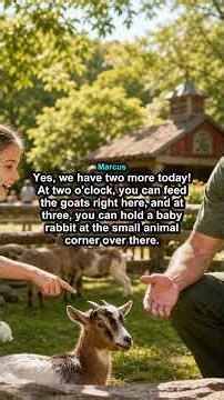 "Are There Any Animal Encounters Today?" — The Phrase Kids Will LOVE! 🐐