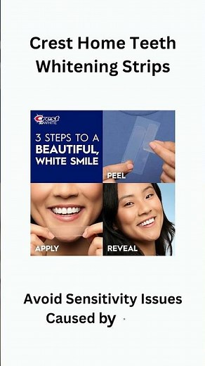 Crest Teeth Whitening Strips Home Whitening Kit Dentist Recommended