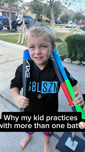 Kristy | Baseball Mom on Instagram: "Your kid doesn’t need just one bat to practice ⚾️ We use different bats for different skills: • Small trainer bat → barrel control • Game bat → true game reps • Wiffle ball bat → fun + confidence This is an easy way to keep baseball practice simple, effective, and fun—especially for young players and T-ball / coach pitch kids. Save this for your next backyard session 👇"