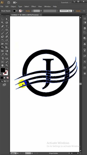 How To Make a J Letter Logo Design in Illustrator 2026 #logo #illustrator #logodesigner